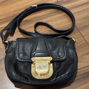 Michael Kors Black Crossbody Bag with Gold Hardware